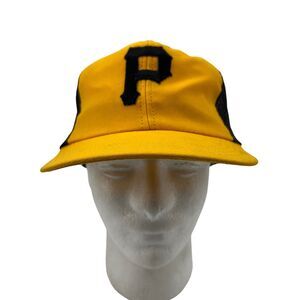 Vintage Pittsburgh Pirates Hat Mens OSFA Semco Snapback Trucker MLB Made in USA